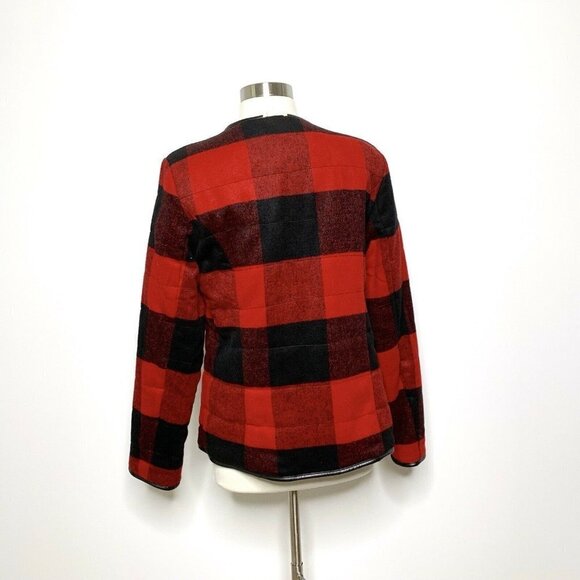 Tribal Jeans Womens Jacket XS Buffalo Plaid Chambr - Picture 3 of 9